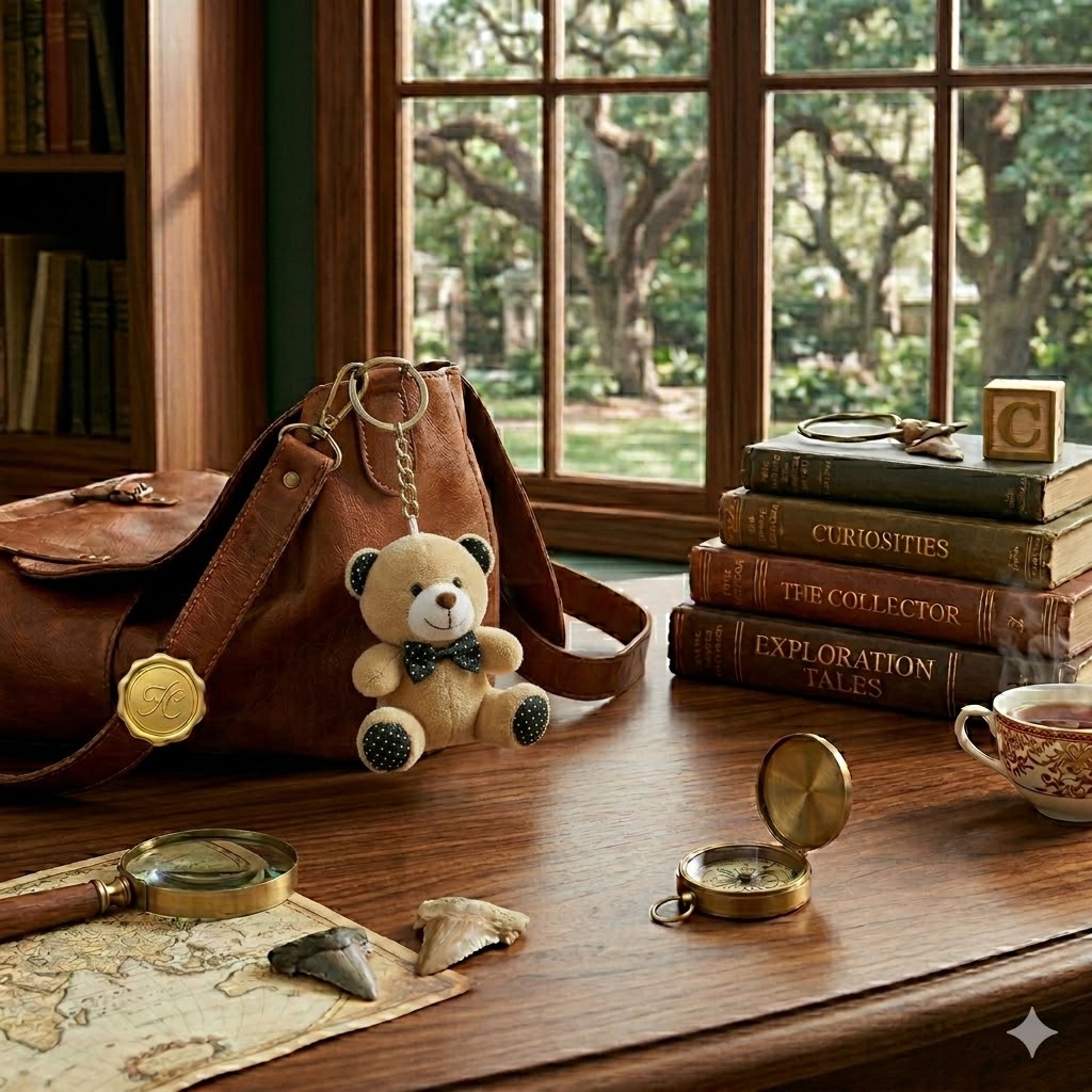 Teddy Bear Plush Keychain