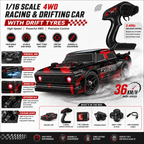 1/16 Scale 4WD RC Racing & Drifting Car – 36 KM/H | Drift Tyres