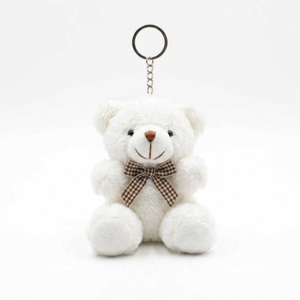 Teddy Bear Plush Keychain