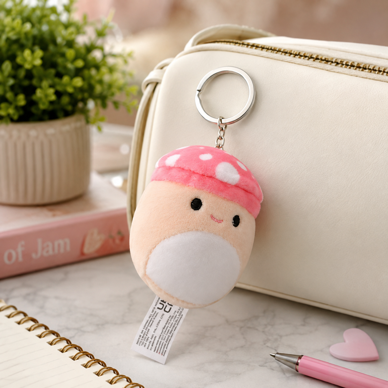 Original Mini Plush Keychains – Cute Kawaii Soft Bag Charms