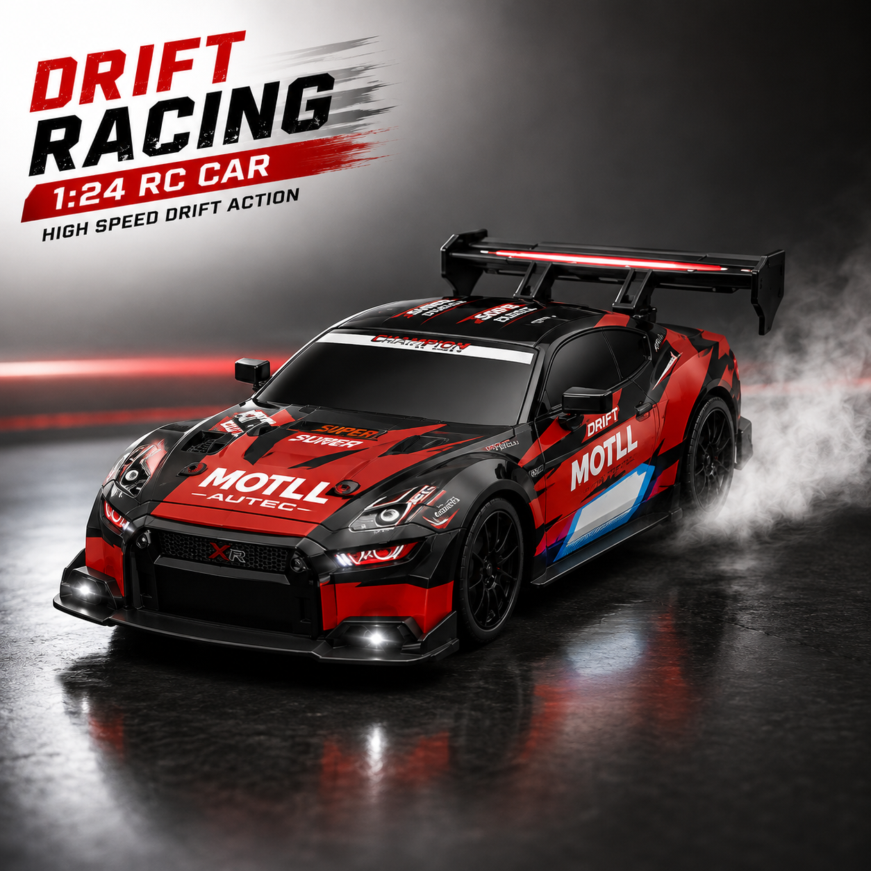 1:24 RC Drift Racing Car with 2.4GHz Remote - High-Speed