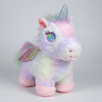 Rainbow Unicorn Plush Toy with Glitter Wings (30cm)