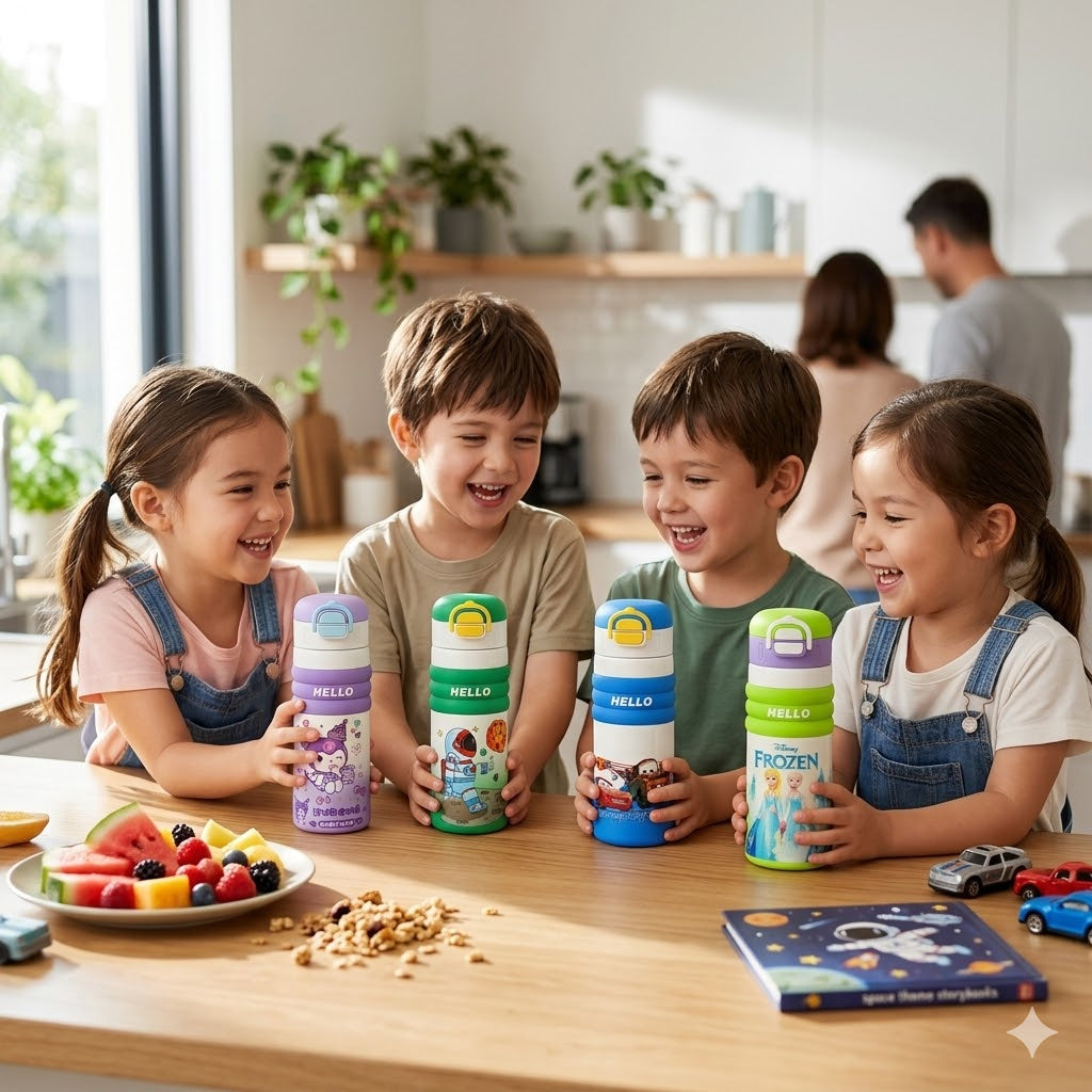 Cartoon Character Vacuum Insulated - Water Bottle 22Cm