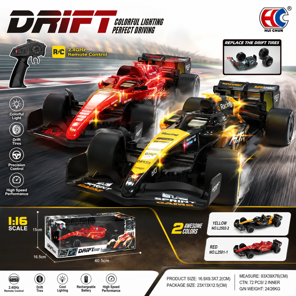 1:16 RC Drift Formula Racing Car with LED Lights