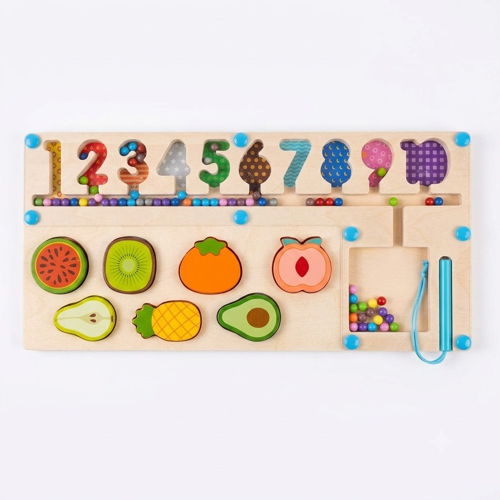 2 in 1 Animal & Fruit Number Walking Beads