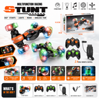 Multifunction 360° Stunt RC Car with LED Lights & Music