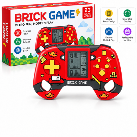 Brick Game Handheld Retro Gaming Console – 23 Game Modes