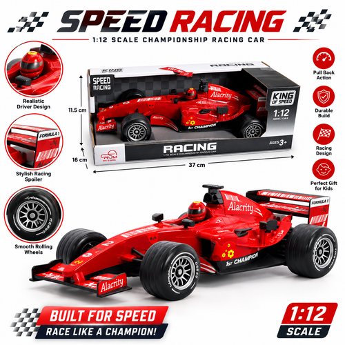 1:12 Pull Back Formula Racing Car for Kids – Speed Racing Toy