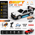 1:24 RC Drift Car with LED Lights & Rechargeable