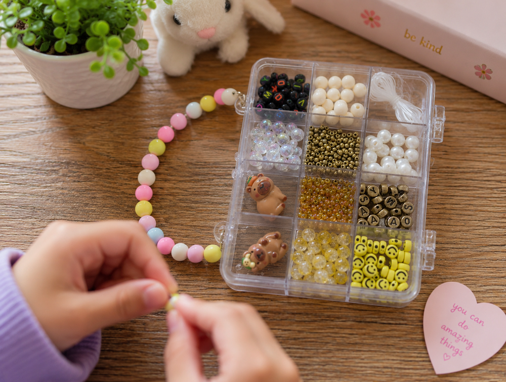 DIY Bead Jewelry Making Kit for Kids – Creative Craft Set