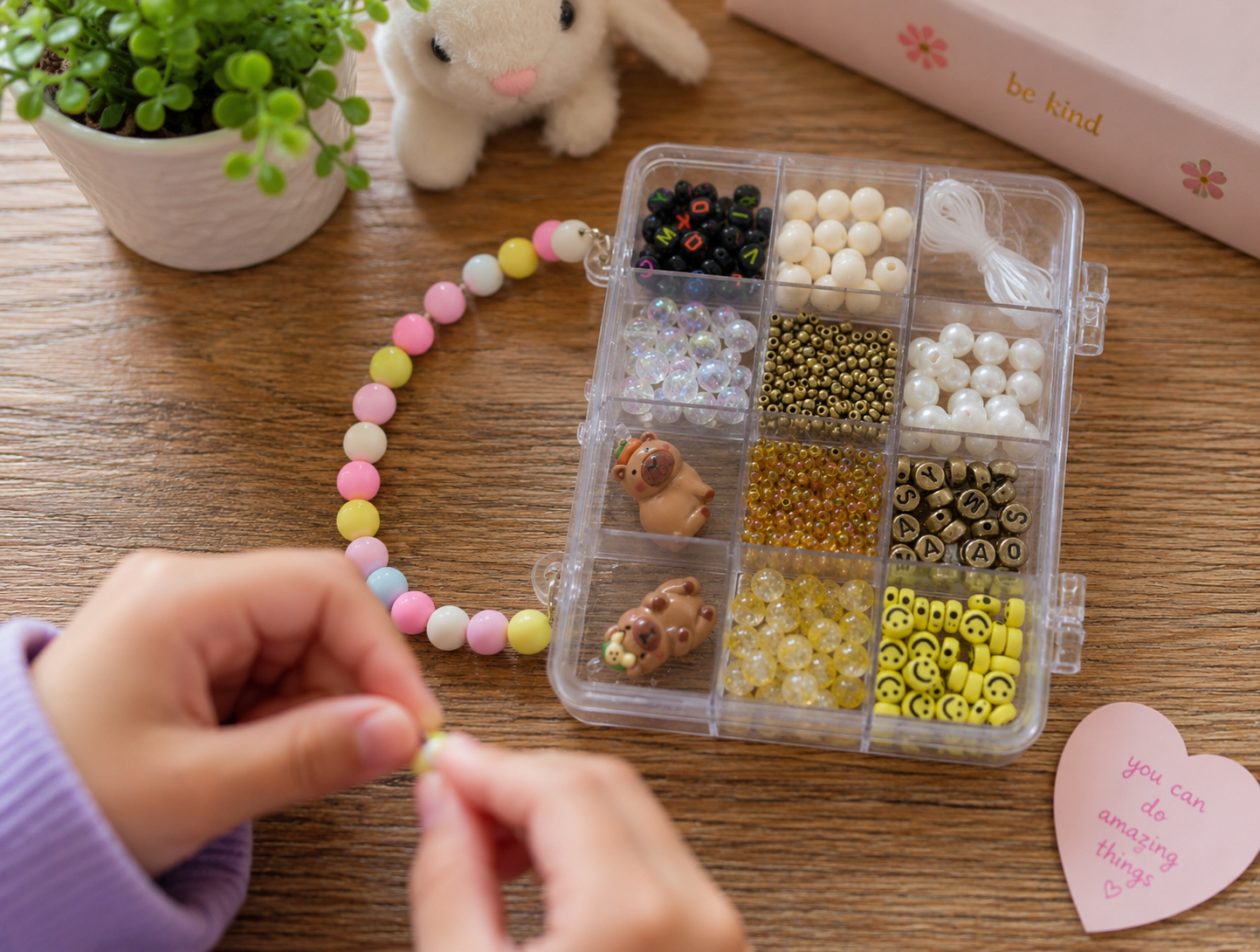 DIY Bead Jewelry Making Kit for Kids – Creative Craft Set