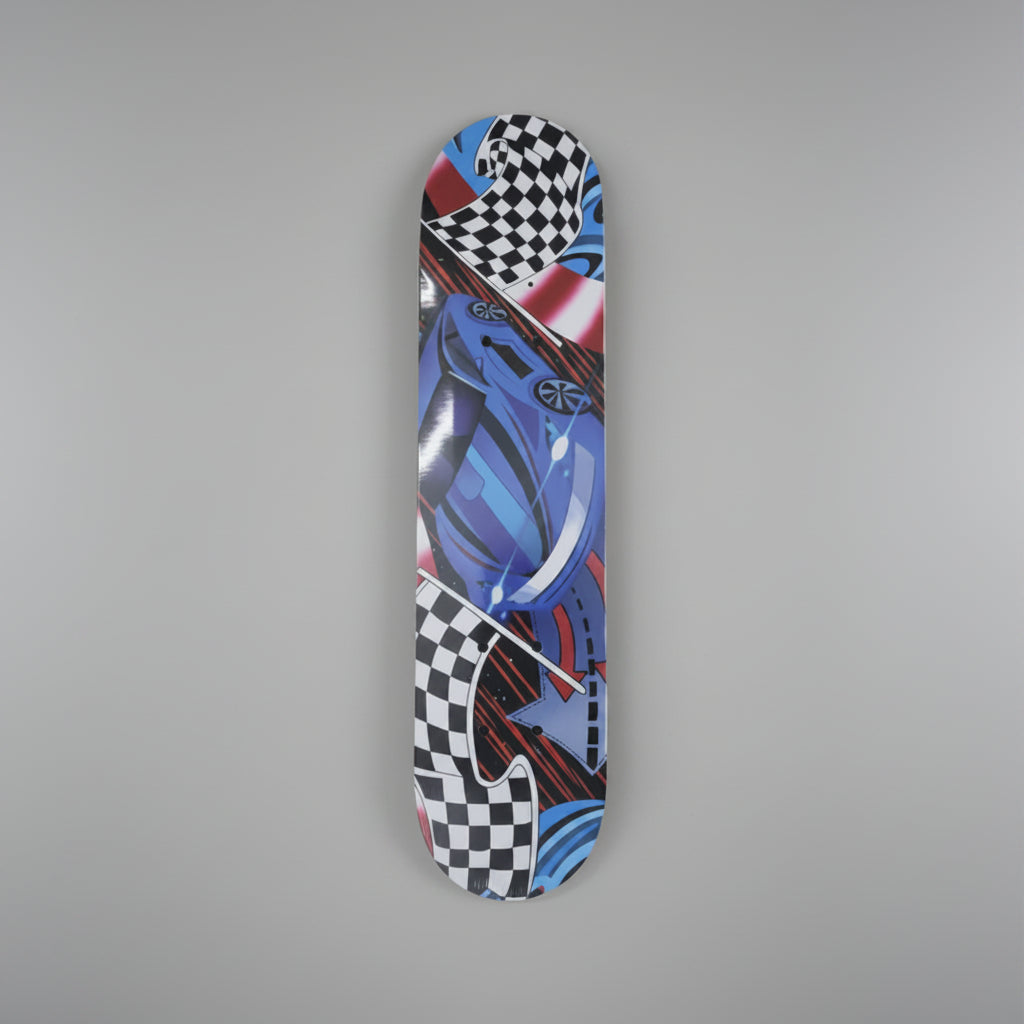 Racing Theme Skateboard Deck