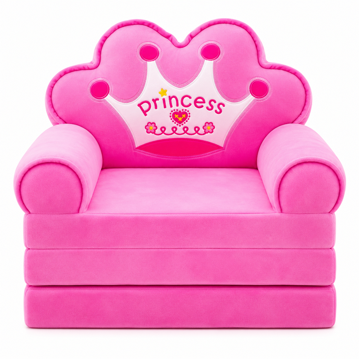 Cartoon Foldable Kids Sofa Chair – Soft 3-Layer Plush