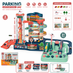 3-Floor Parking Adventure Playset – For Kids