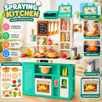 Spraying Kitchen Play Set for Kids – Educational Pretend Cooking Toy