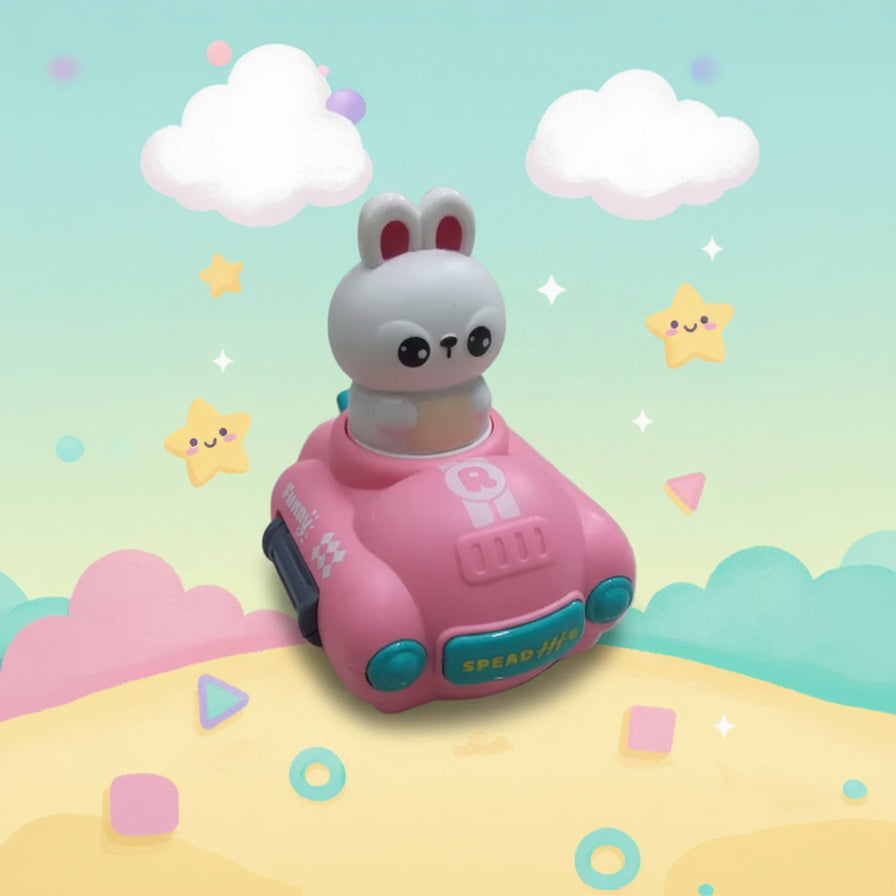 Press & Go Animal Character Car (Assorted Design)