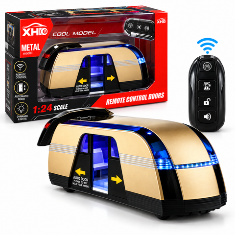 1:24 Remote Control Tesla Robovan Toy Bus with Automatic Doors, Lights & Sounds