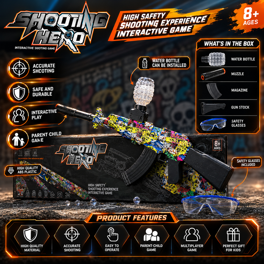 Shooting Hero Electric Gel Blaster Gun for Kids