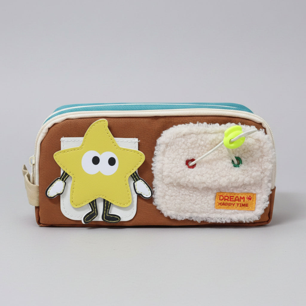 Cute Cartoon Multi-Compartment Pencil Case