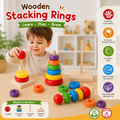 Wooden Stacking Rings Montessori Educational Toy