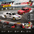 Retro Drift R/C Car Set – 30KM/H 4WD Remote Control Racing Cars