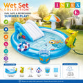 INTEX Dino Ride inflatable play center with slide and dinosaur sprayer