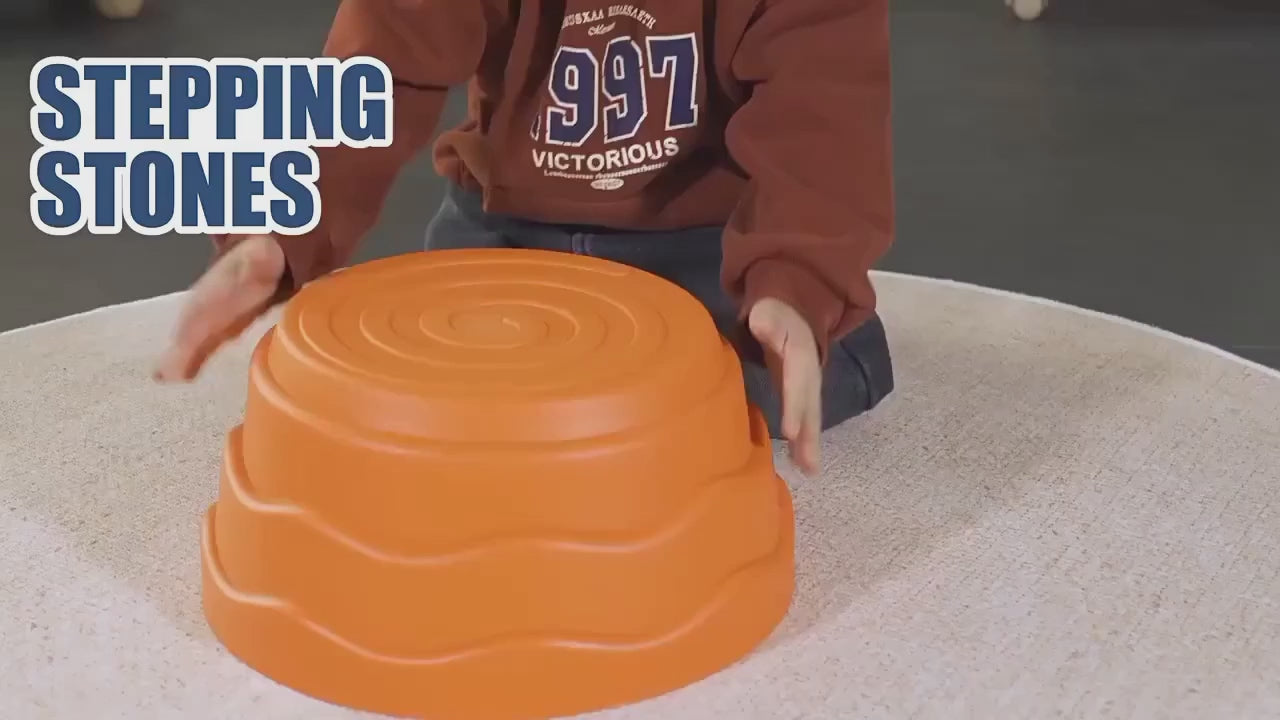 Stepping Stones for Kids Non-Slip Balance River Stones Sensory - 5 pie