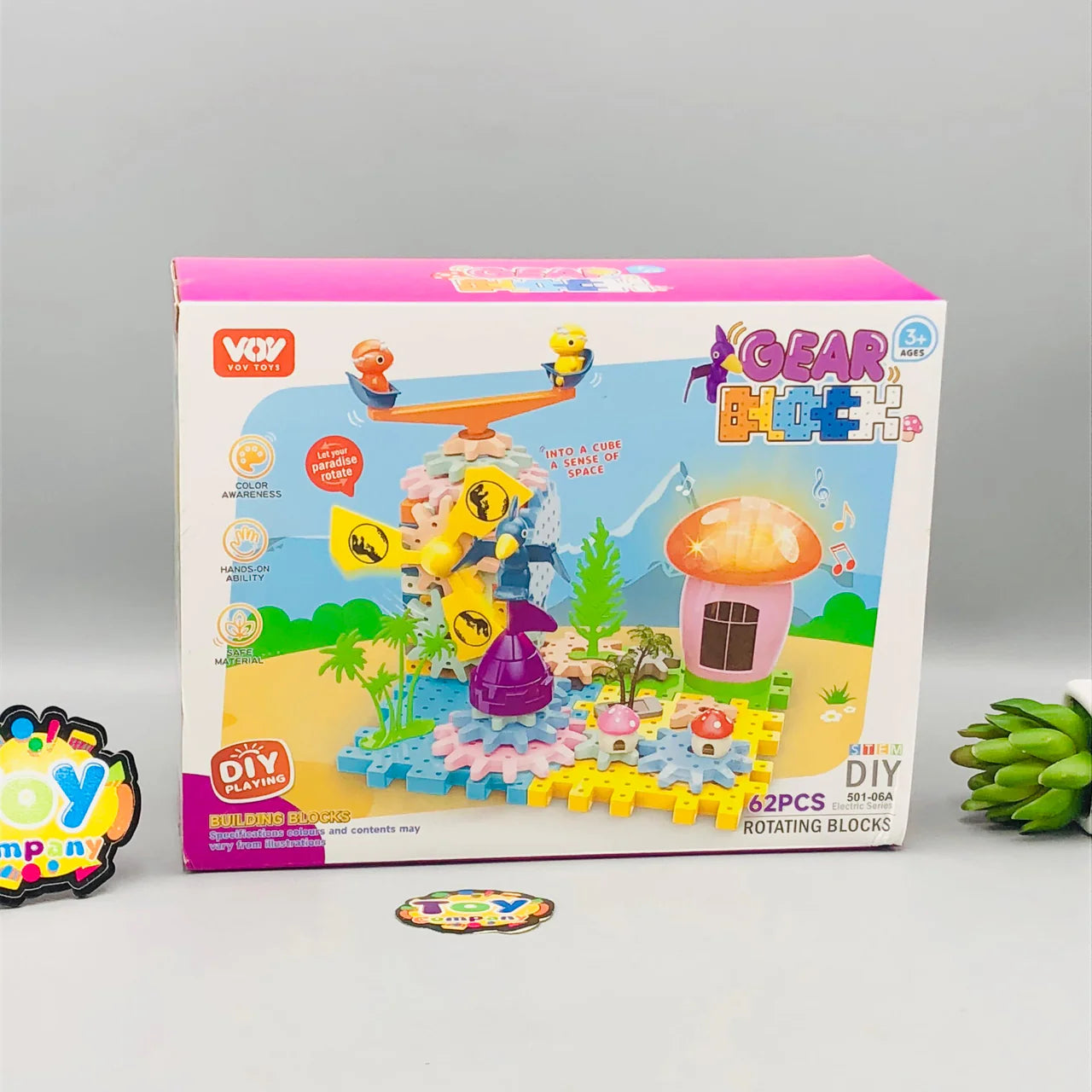 38-Piece Electric Gear Building Blocks Set