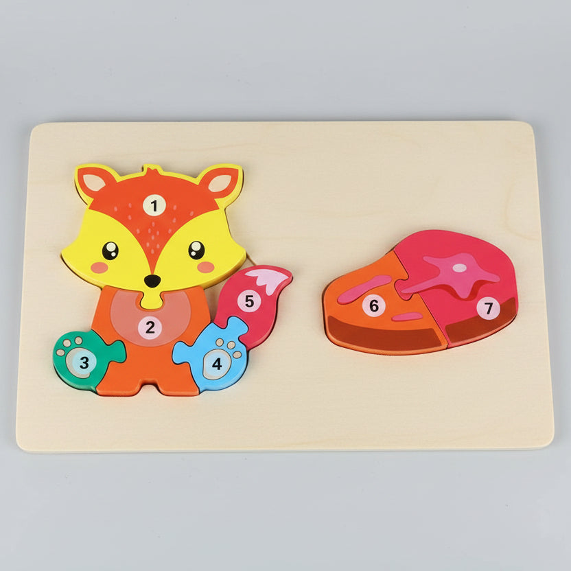 Wooden Jigsaw Puzzle Toy (Assorted Designs)