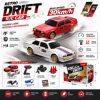 Retro Drift R/C Car Set – 30KM/H 4WD Remote Control Racing Cars