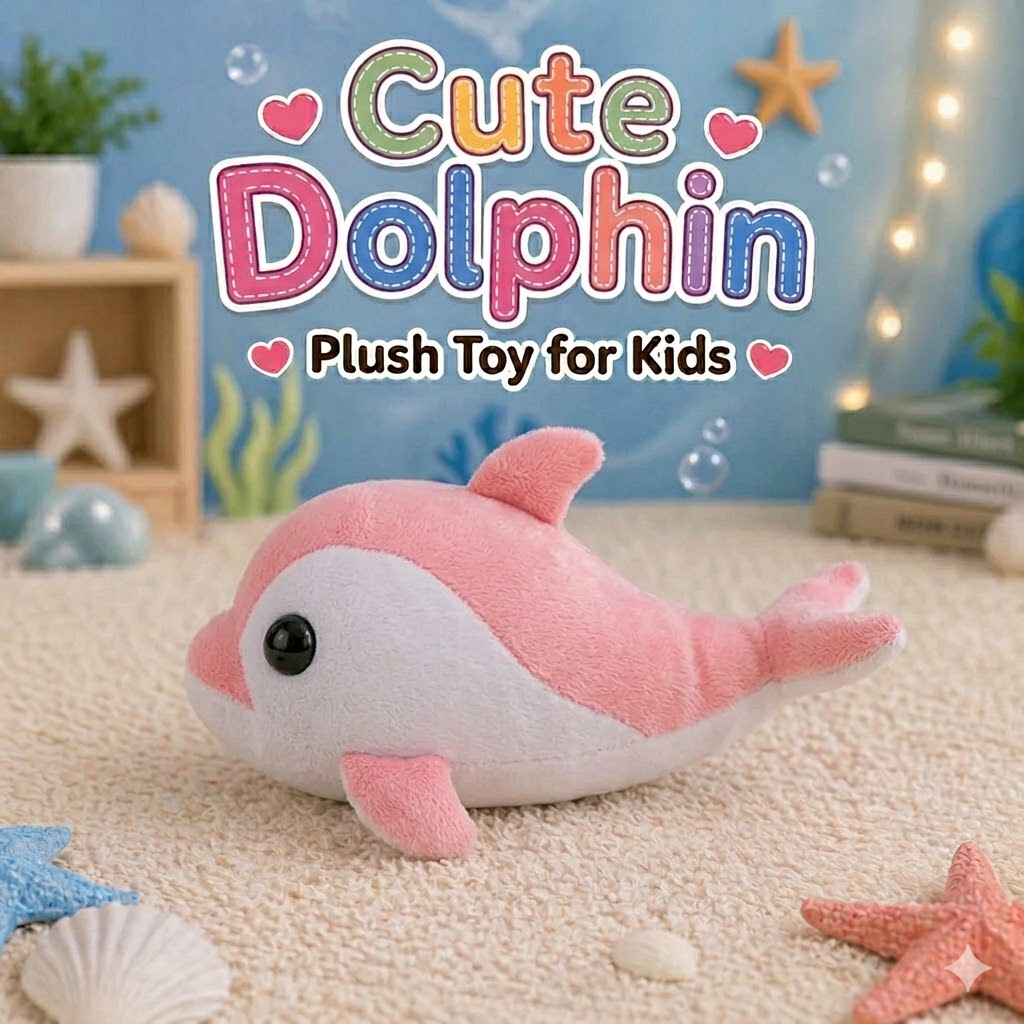 Cute Dolphin Plush Soft Toy