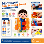 Montessori Busy Dressing Board