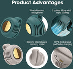 Portable Mini Neck Fan – Rechargeable Hands-Free Cooling Fan
