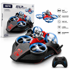 SLA Trixenie 3-in-1 RC Hovercraft Drone - Land, Air & Water Remote Control Toy