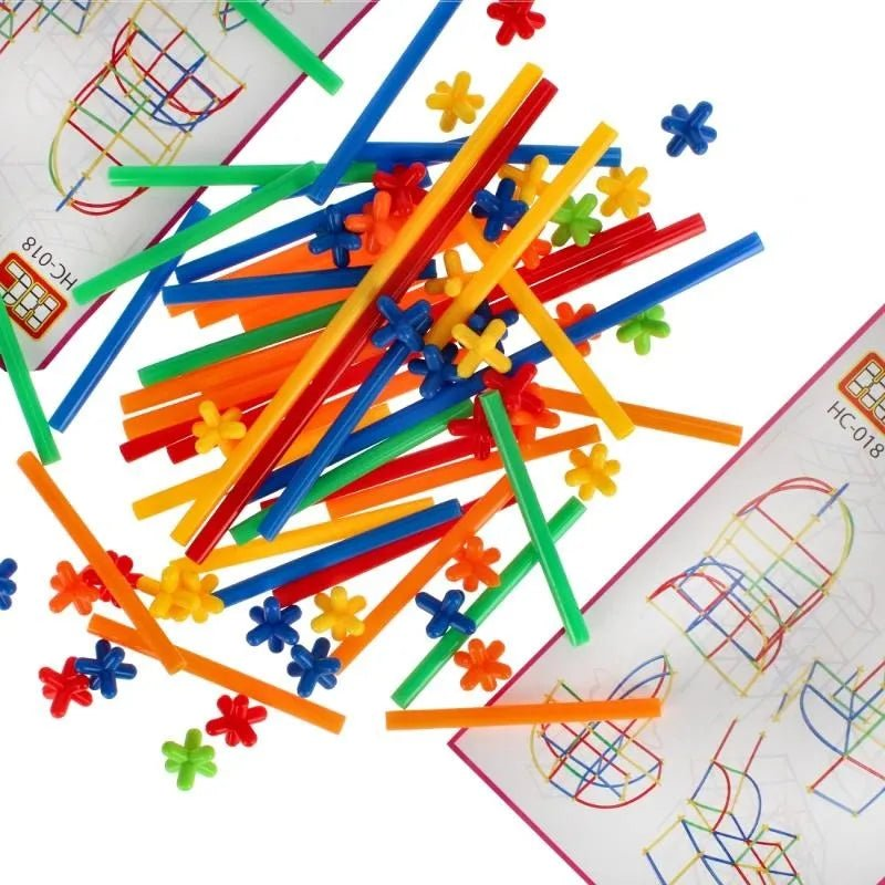 Super Sticks, Building Block Sticks For Kids - 440pcs - JustForKids