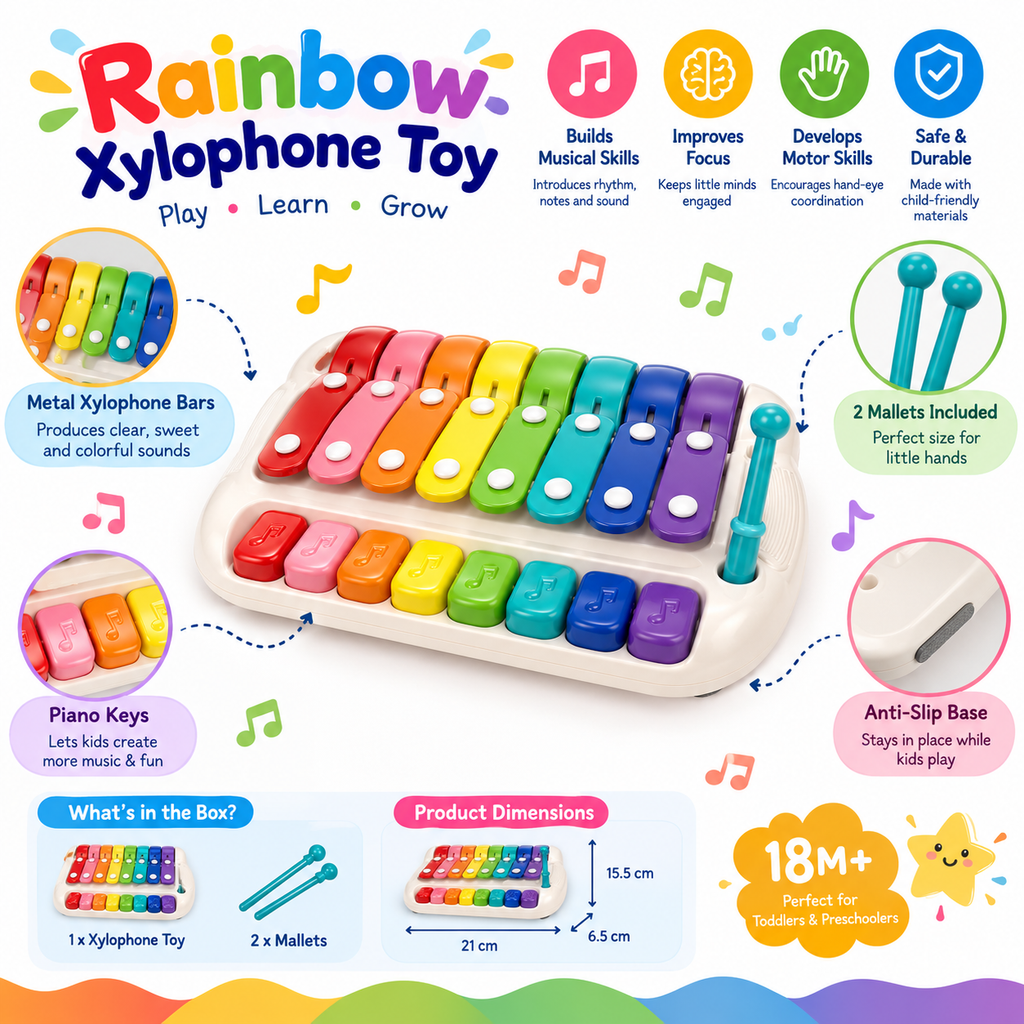 Xylophone Piano Toy for Kids – Educational Musical