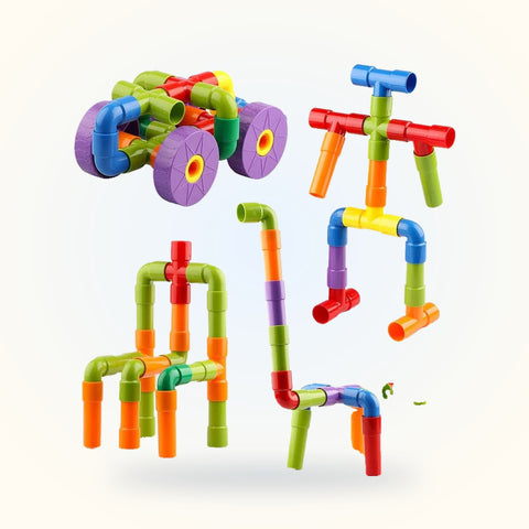 Creative Pipe Puzzle Building Blocks Set
