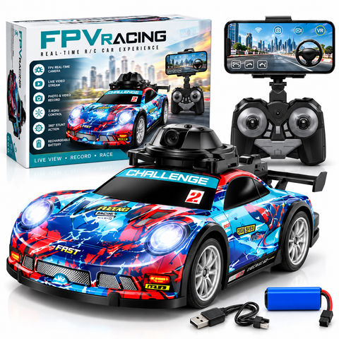 FPV Racing RC Car with WiFi Camera – Real-Time Video Remote Control Toy
