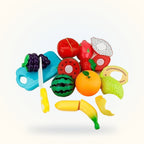 Fruits Cutting Play Set with Knife Board – 9 Pieces