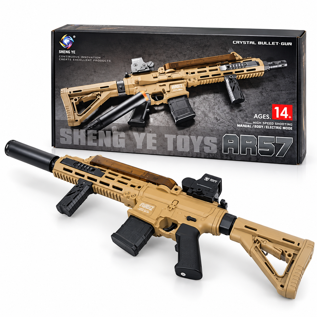 AR57 Crystal Bullet Gun – Electric & Manual Shooting Toy Gun