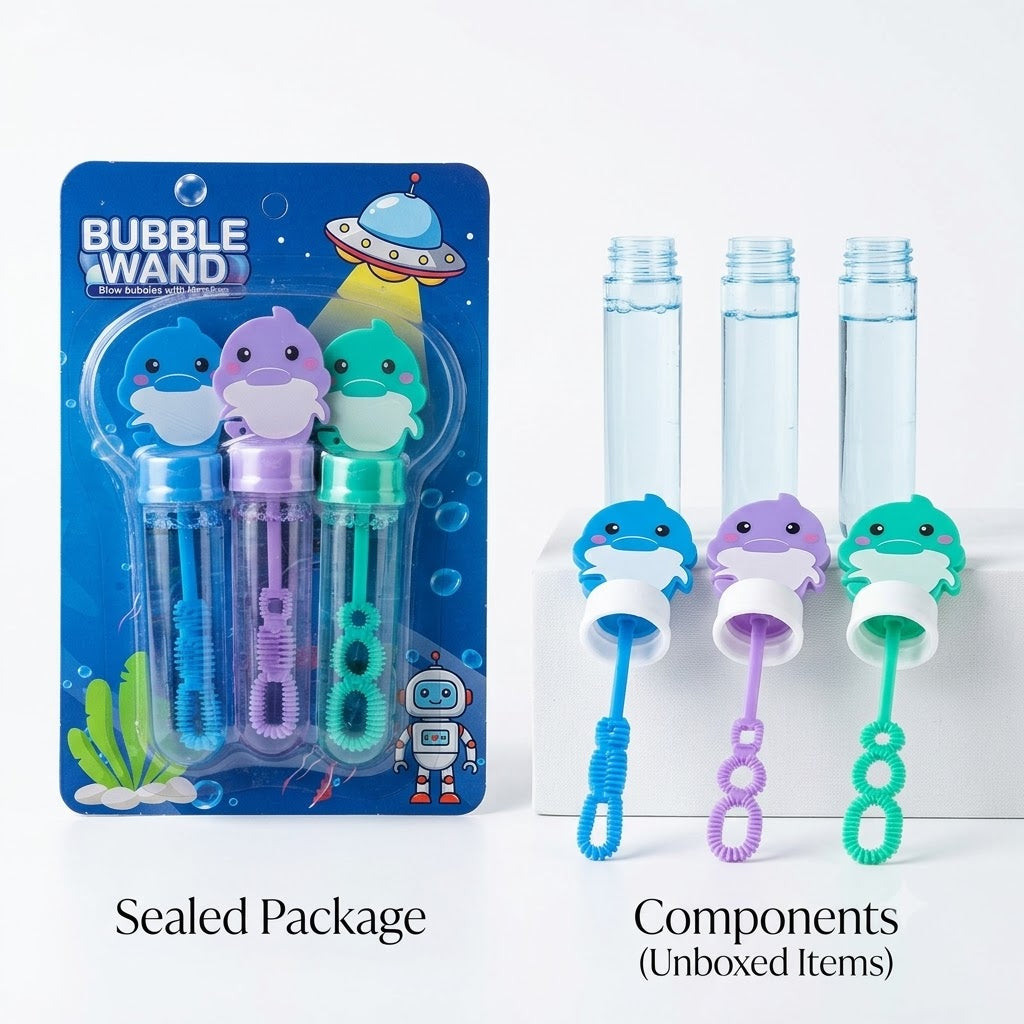 Colorful Bubble Wand Set – 3 Pcs Set