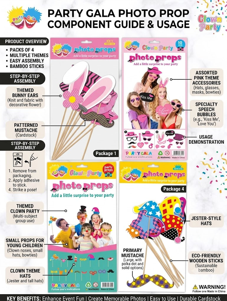 Party Gala Photo Props Party Set