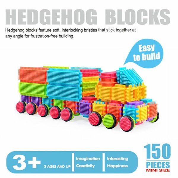 Hedgehog Interlocking Assembling Blocks – 150 Pieces - JustForKids