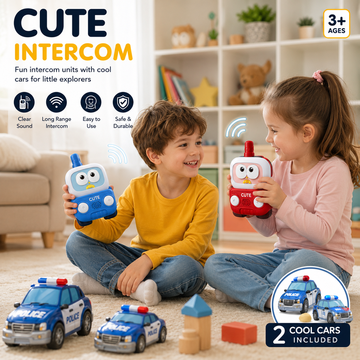 Cute Intercom Toy Set for Kids