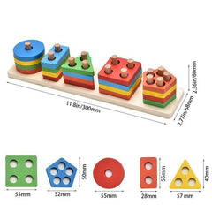Geometric Shapes Wooden Sorter