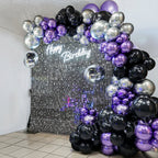 Black Purple Balloon Garland Kit – 100 PCS Party Balloons