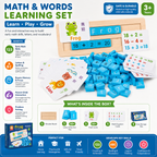 Alphabet & Math Learning Board – Montessori Educational Toy for Kids