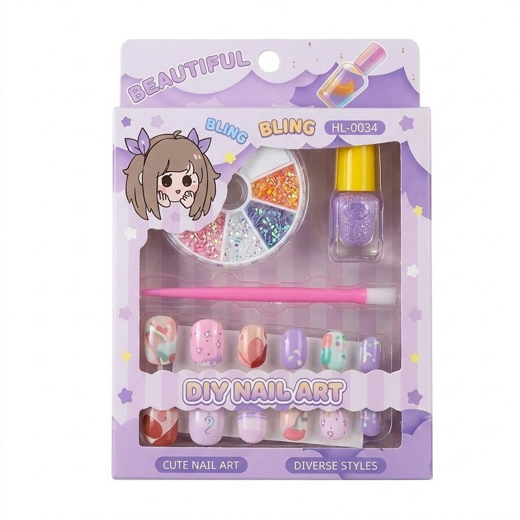 DIY Nail Art Kit for Kids – Creative Nail Design Set