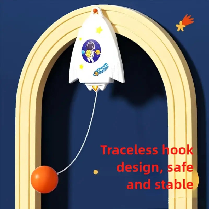 Single Handle Wall-Mounted Ping Pong Practice Table Tennis For 1 person