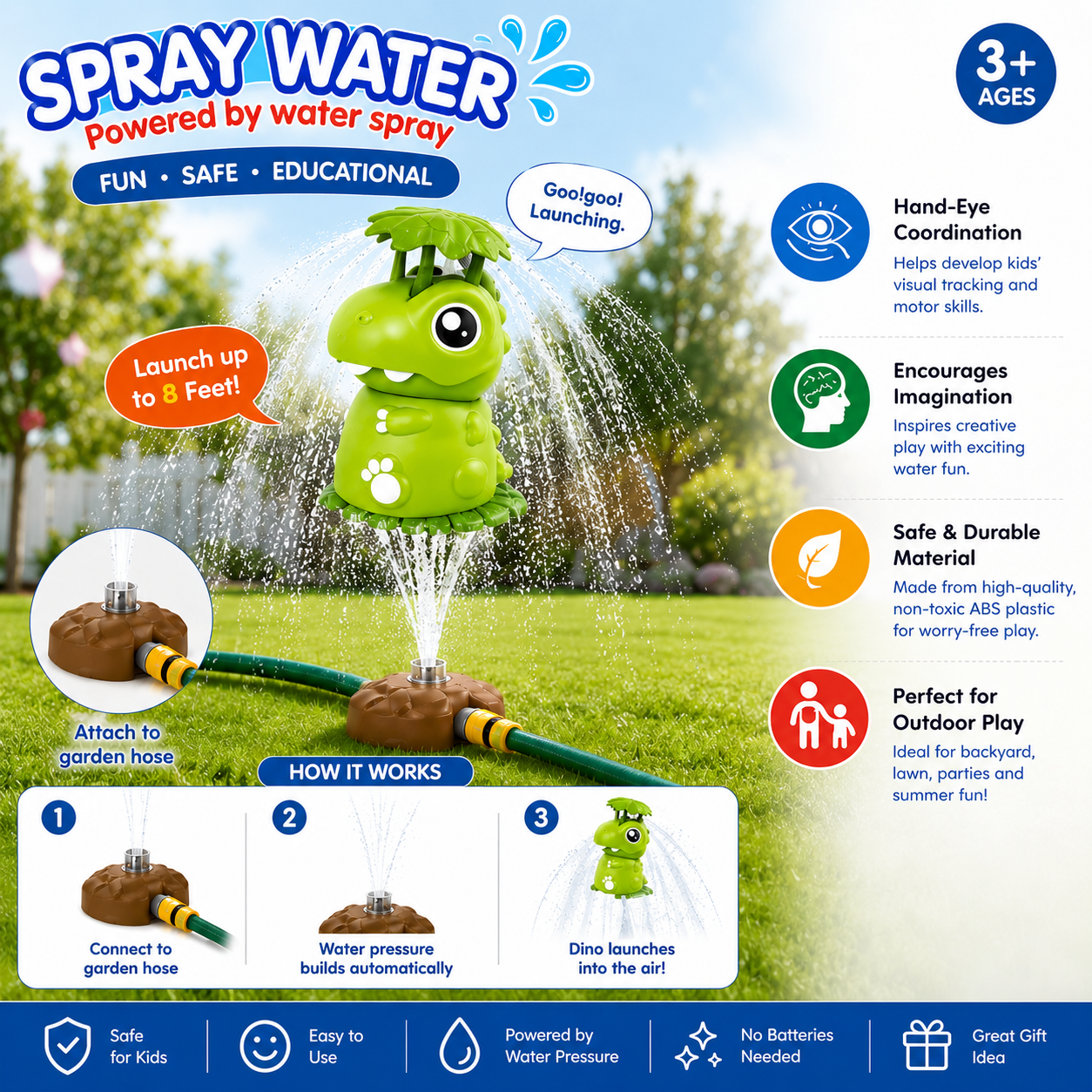 Handheld Rocket Water Spray Launcher
